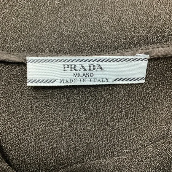 PRADA BLACK FLARED CREPE SKIRT - Picture 4 of 6